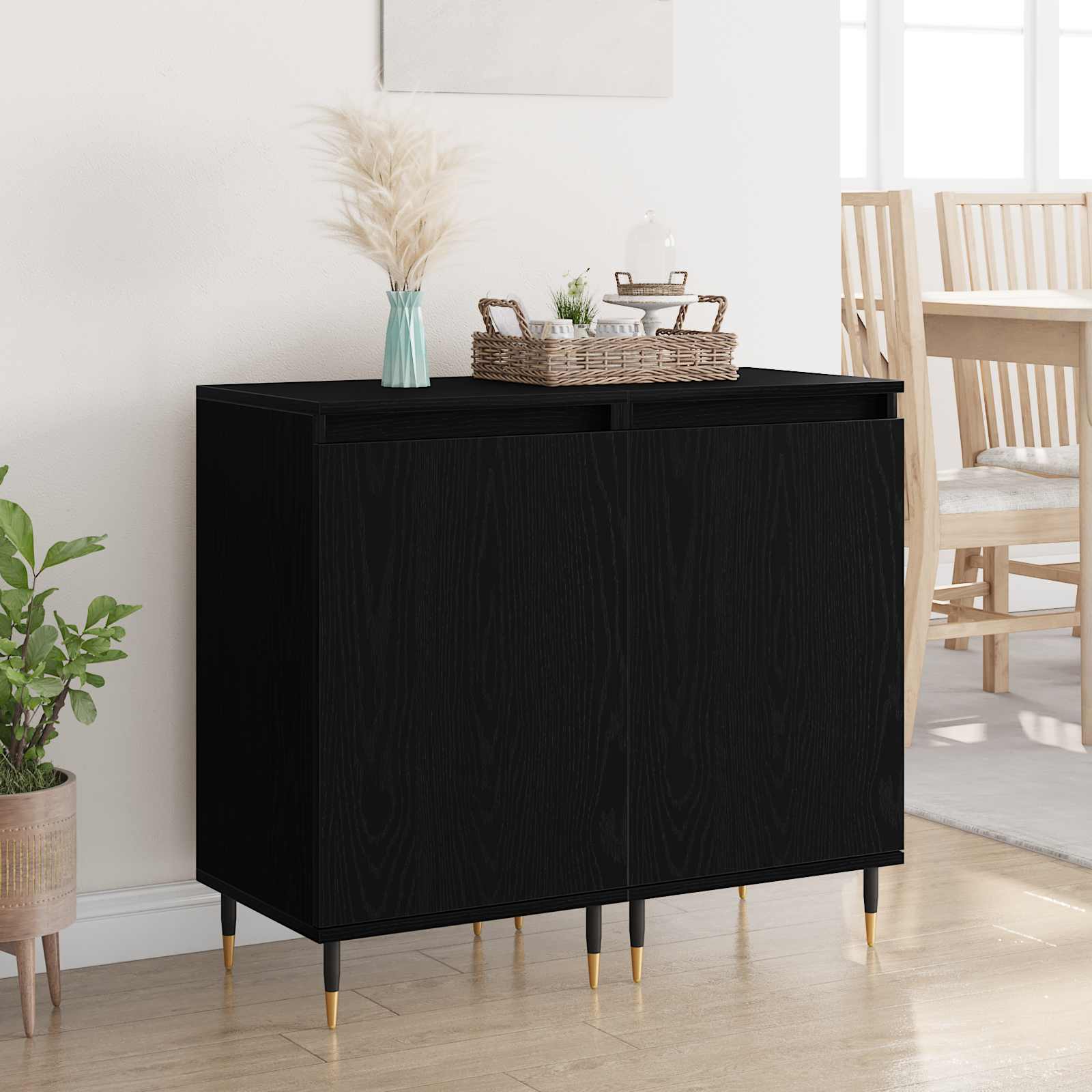 Buffet 2 pcs Chêne noir 40 x 35 x 70 cm - XIOS