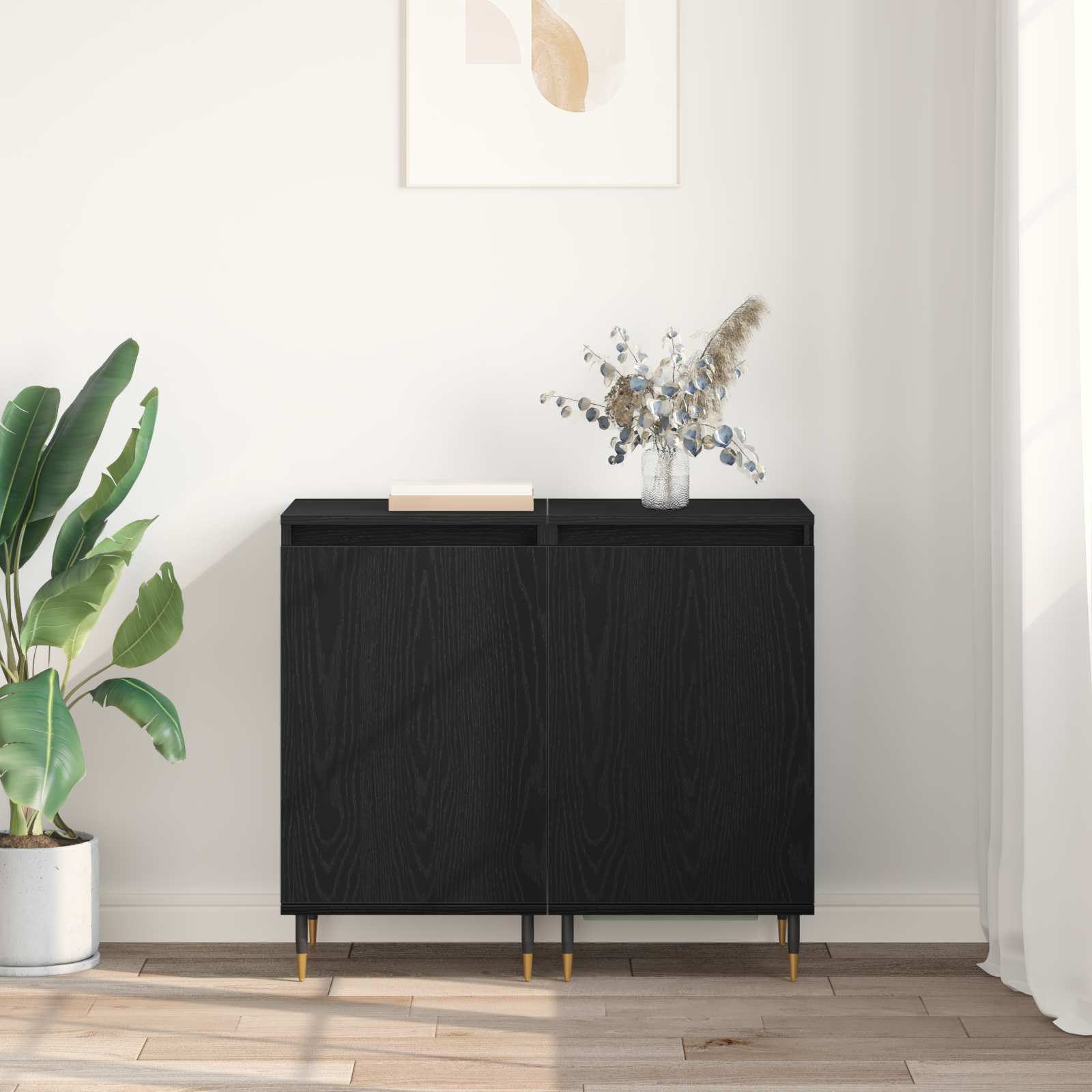 Buffet 2 pcs Chêne noir 40 x 35 x 70 cm - XIOS