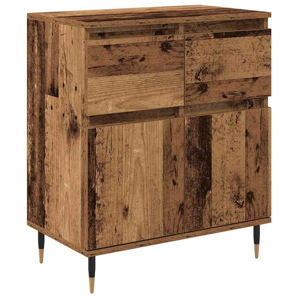 Buffet Bois Ancien 60 x 35 x 70 cm Bois d'ingénierie et fer - XIOS