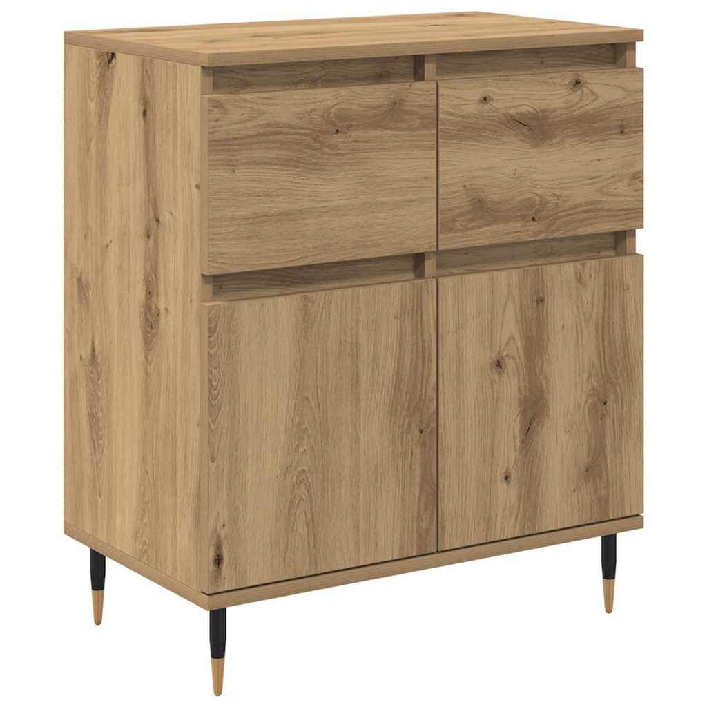 Buffet Chêne artisanal 60 x 35 x 70 cm Bois d'ingénierie et fer - XIOS