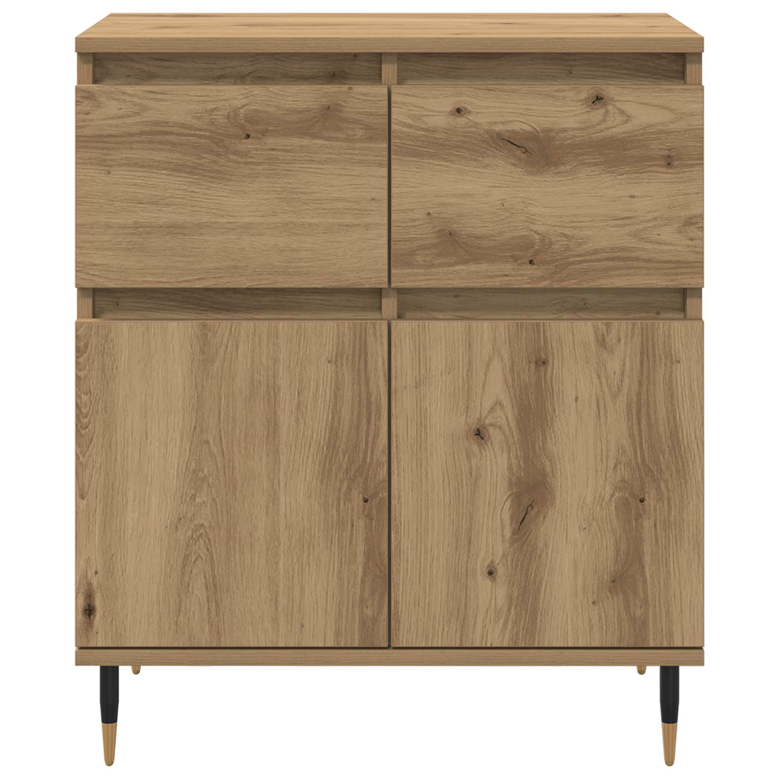 Buffet Chêne artisanal 60 x 35 x 70 cm Bois d'ingénierie et fer - XIOS