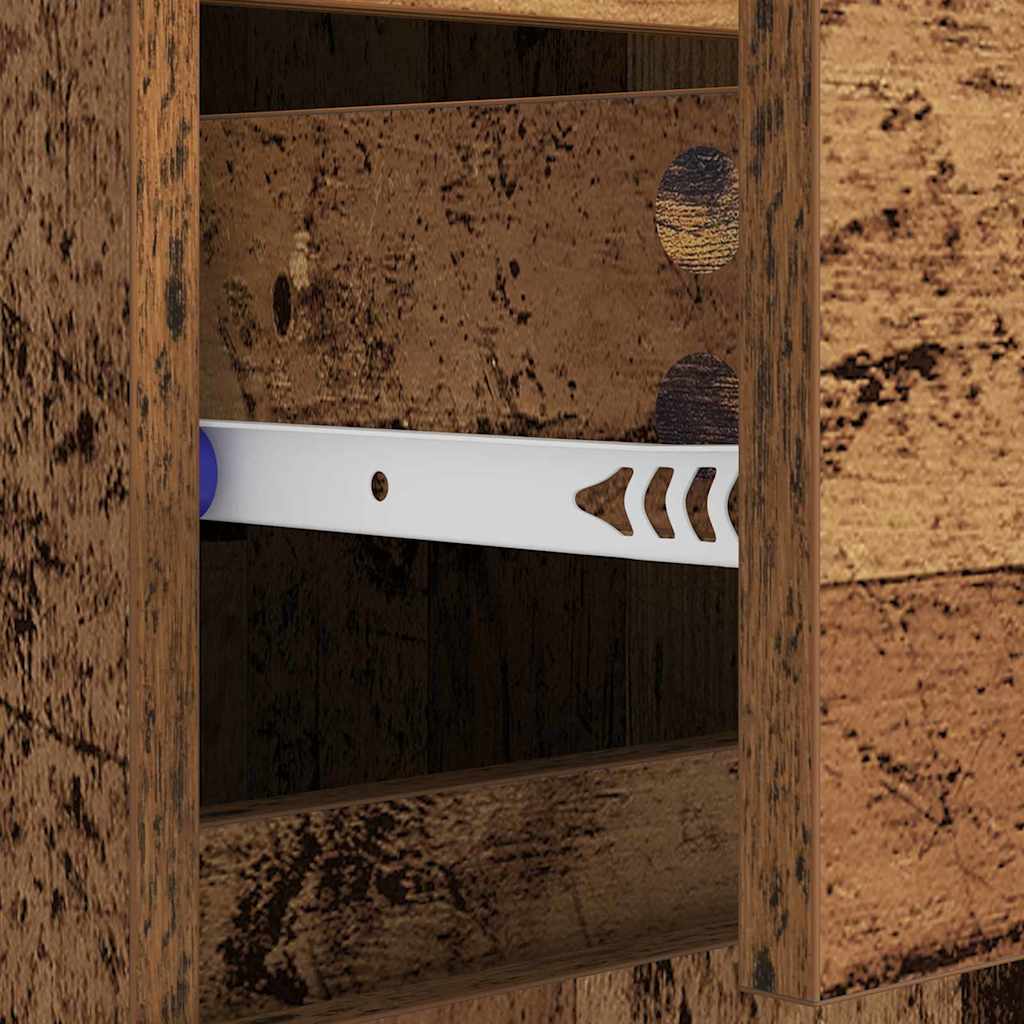 Buffet Bois Ancien 60 x 35 x 70 cm Bois d'ingénierie et fer - XIOS