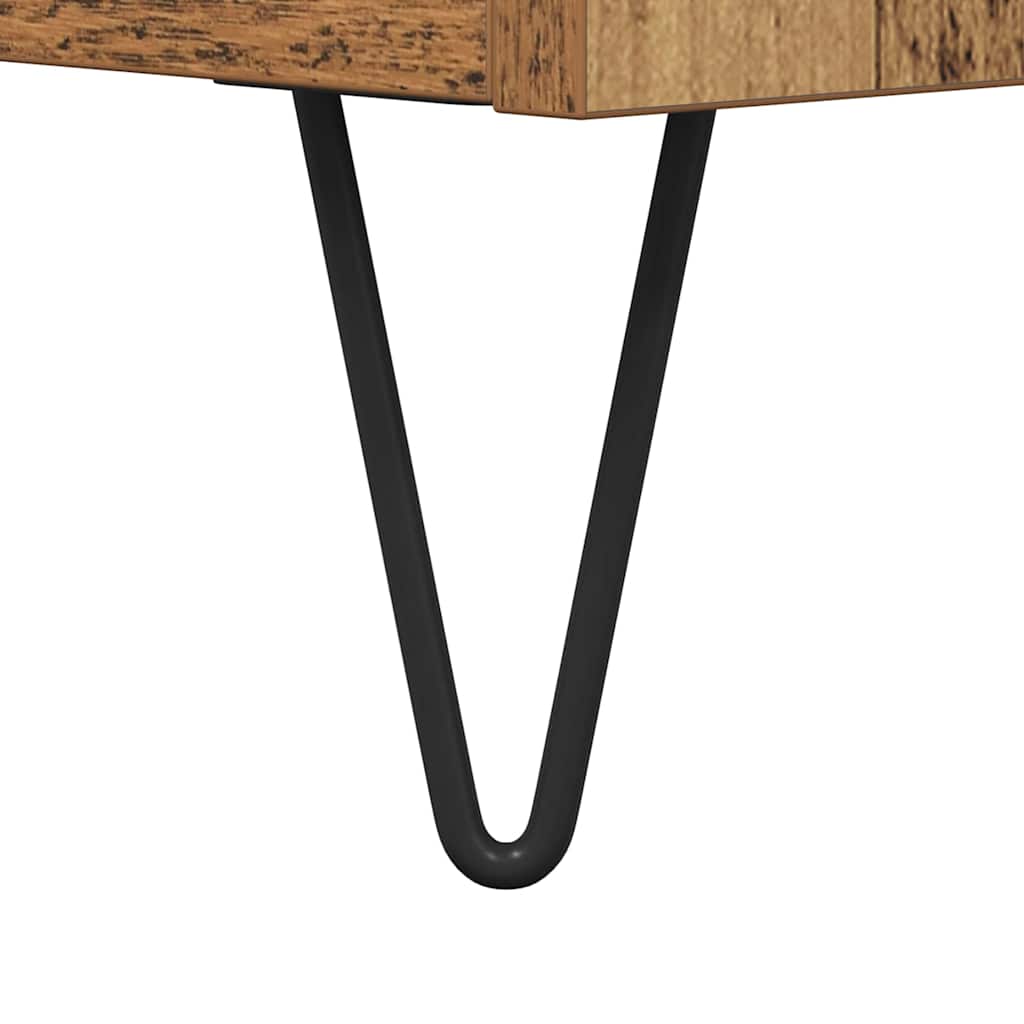 Buffet Bois Ancien 60 x 35 x 70 cm Bois d'ingénierie et fer - XIOS