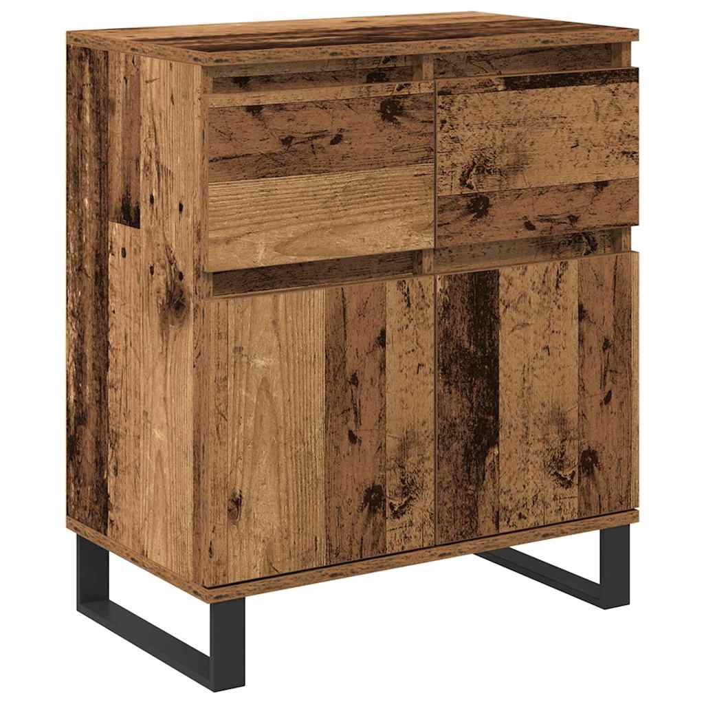Buffet Bois Ancien 60 x 35 x 70 cm Bois d'ingénierie et fer - XIOS