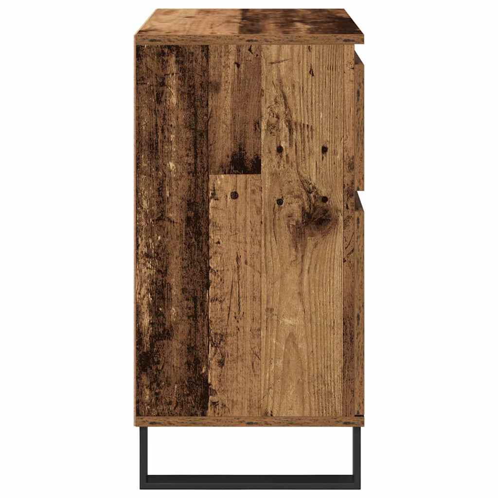 Buffet Bois Ancien 60 x 35 x 70 cm Bois d'ingénierie et fer - XIOS