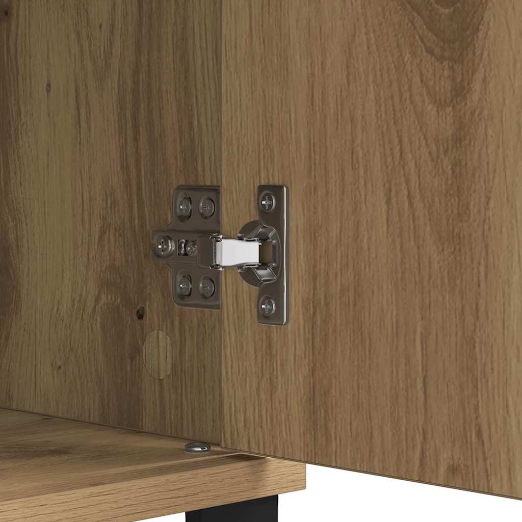 Buffet Chêne artisanal 60 x 35 x 70 cm Bois d'ingénierie et fer - XIOS