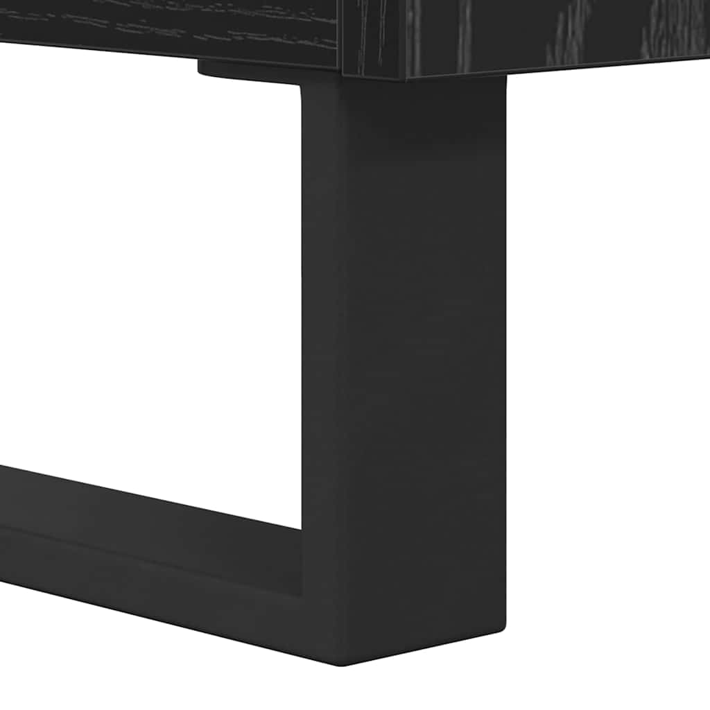 Buffet Chêne noir 60 x 35 x 70 cm Bois d'ingénierie et fer - XIOS