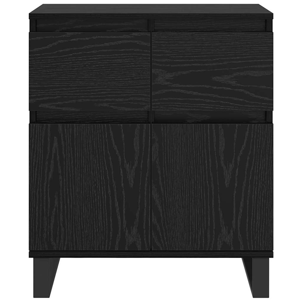 Buffet Chêne noir 60 x 35 x 70 cm Bois d'ingénierie et fer - XIOS