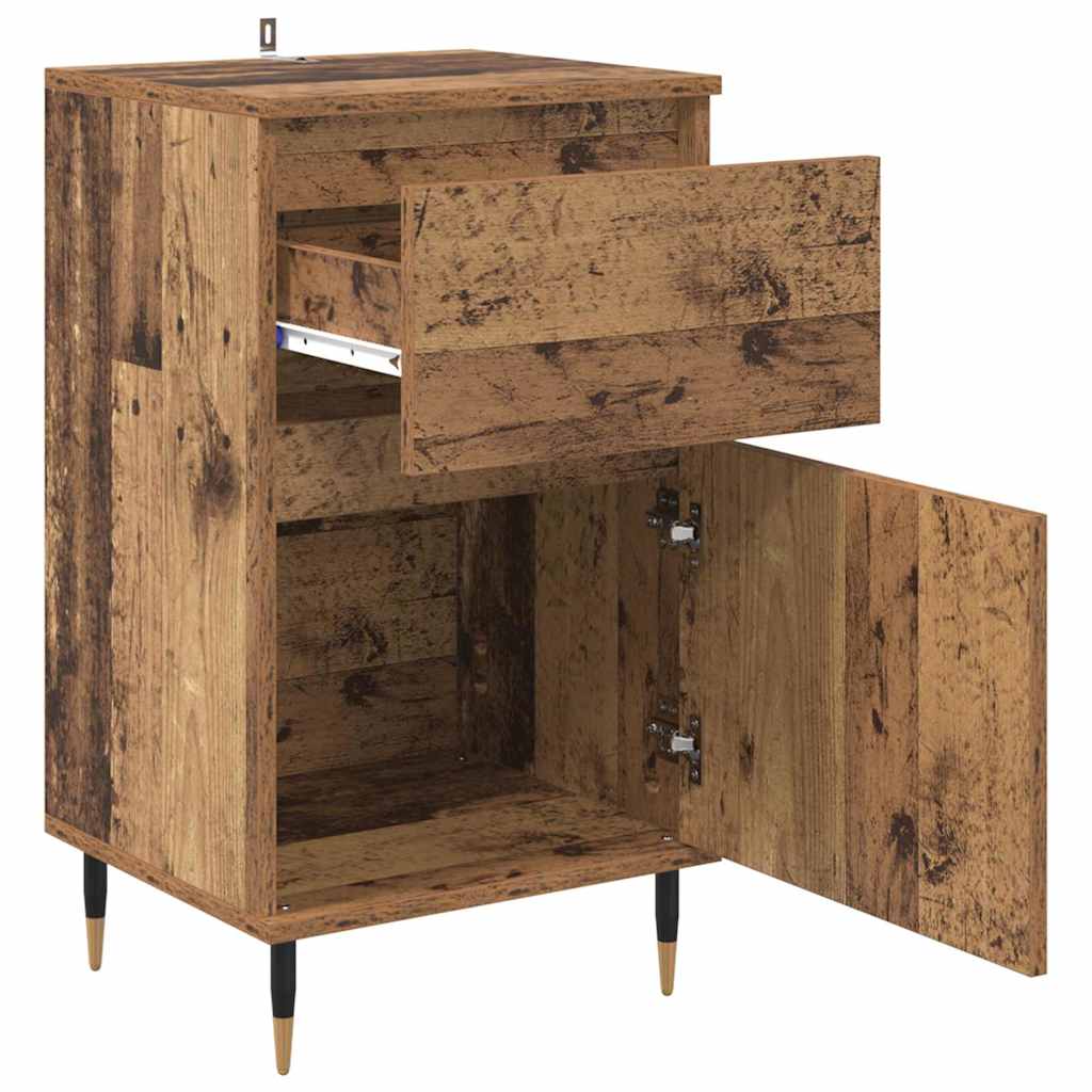 Buffet Bois Ancien 40 x 35 x 70 cm Bois d'ingénierie et fer - XIOS
