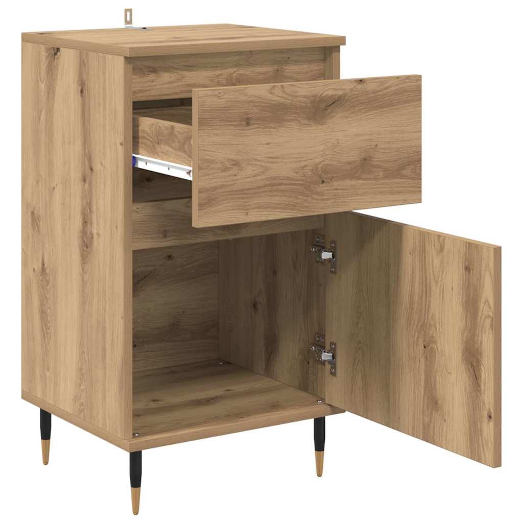 Buffet Chêne artisanal 40 x 35 x 70 cm Bois d'ingénierie et fer - XIOS