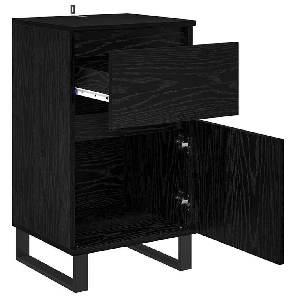 Buffet avec tiroir Chêne noir 35 x 40 x 70 cm Bois d'ingénierie - XIOS