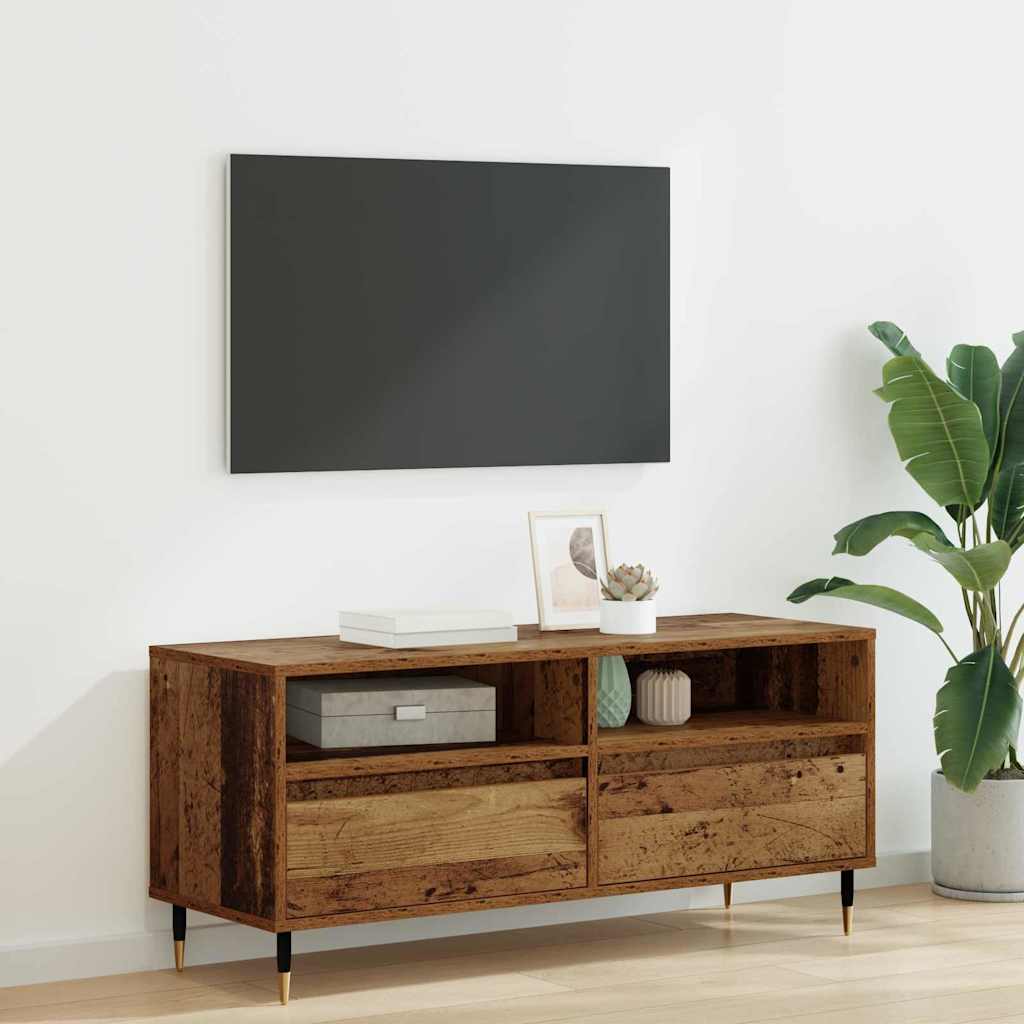 Meuble TV avec tiroir Bois Ancien 100 x 34,5 x 44,5 cm - XIOS