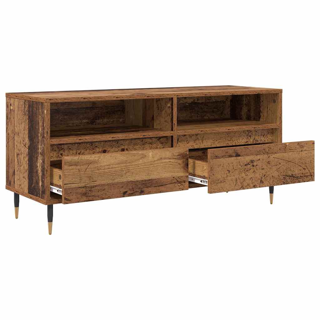 Meuble TV avec tiroir Bois Ancien 100 x 34,5 x 44,5 cm - XIOS