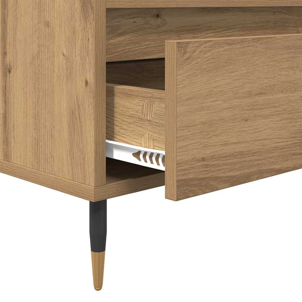Meuble TV avec tiroir Chêne artisanal 100 x 34,5 x 44,5 cm - XIOS
