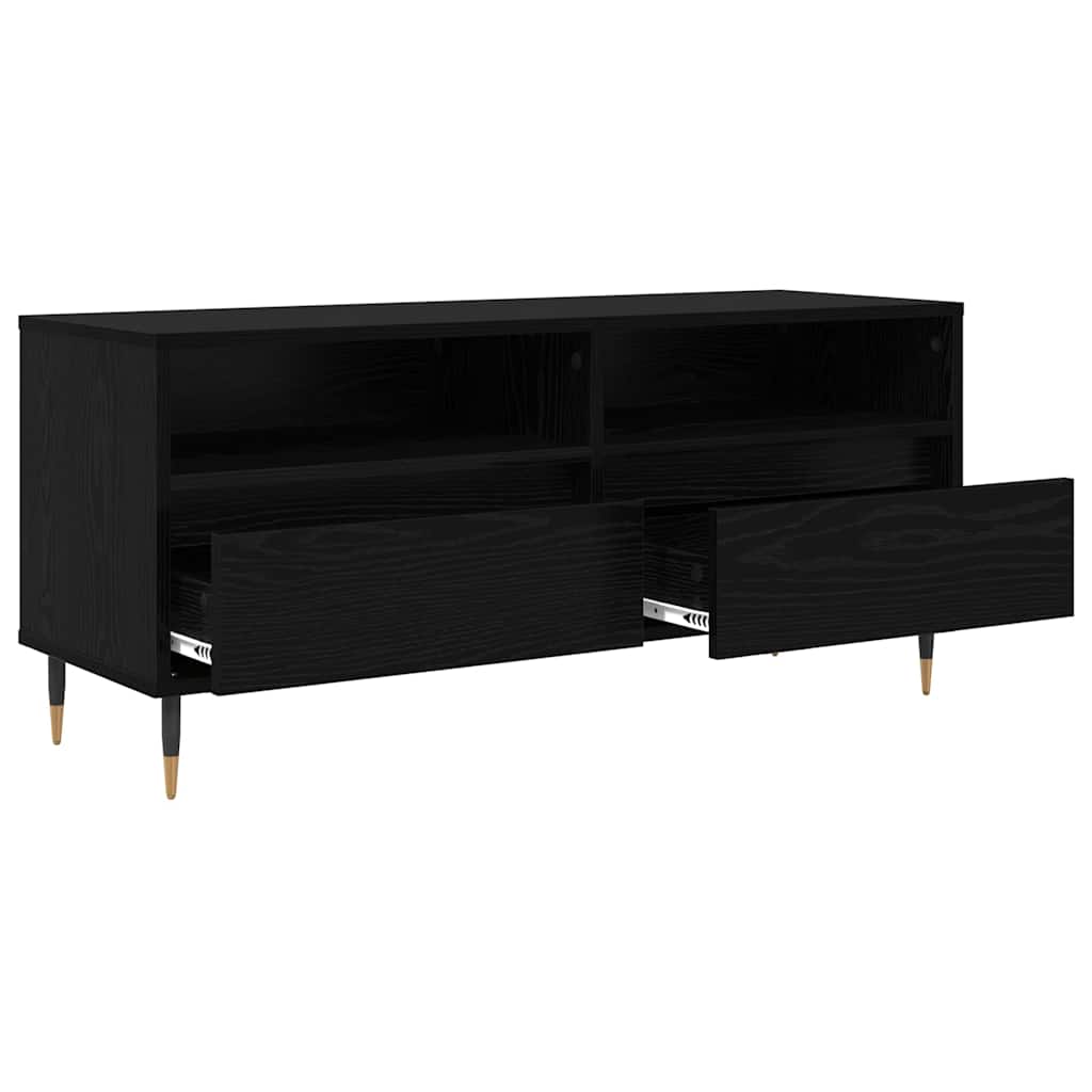 Meuble TV avec tiroir Chêne noir 100 x 34,5 x 44,5 cm - XIOS