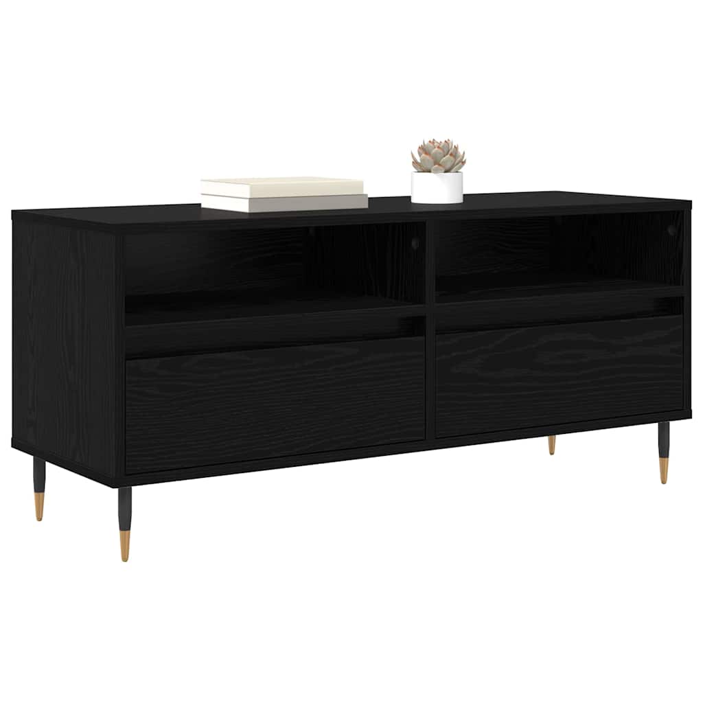 Meuble TV avec tiroir Chêne noir 100 x 34,5 x 44,5 cm - XIOS