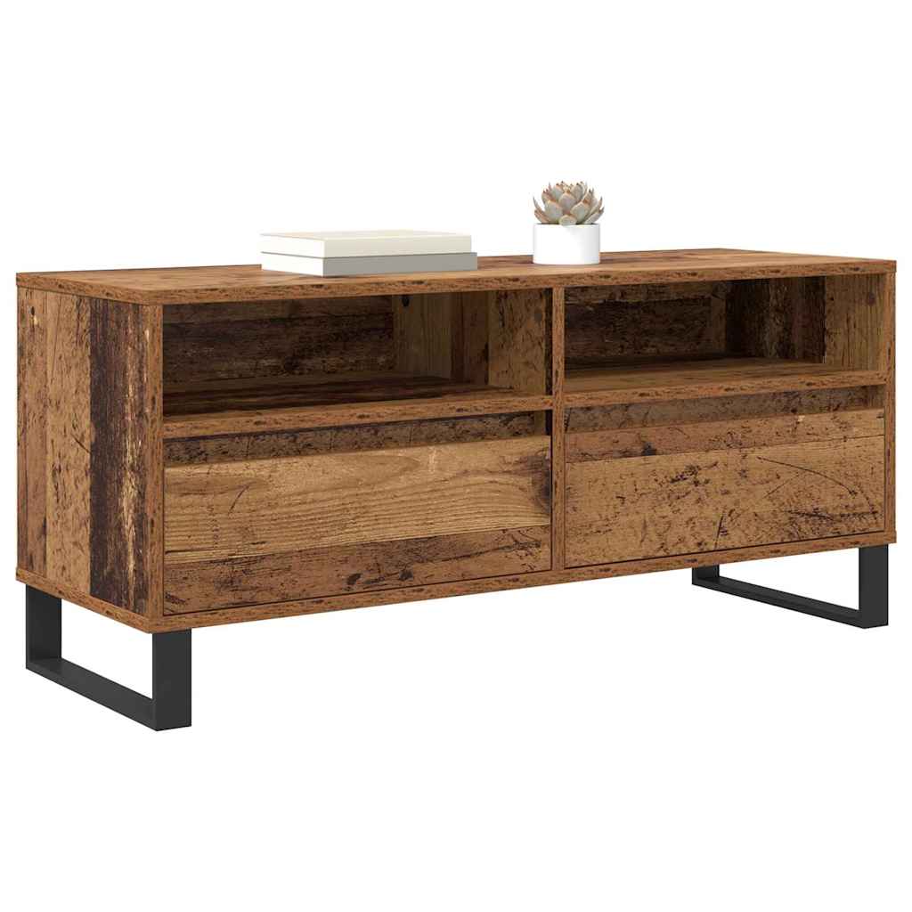 Meuble TV avec tiroir Bois Ancien 100 x 34,5 x 44,5 cm - XIOS