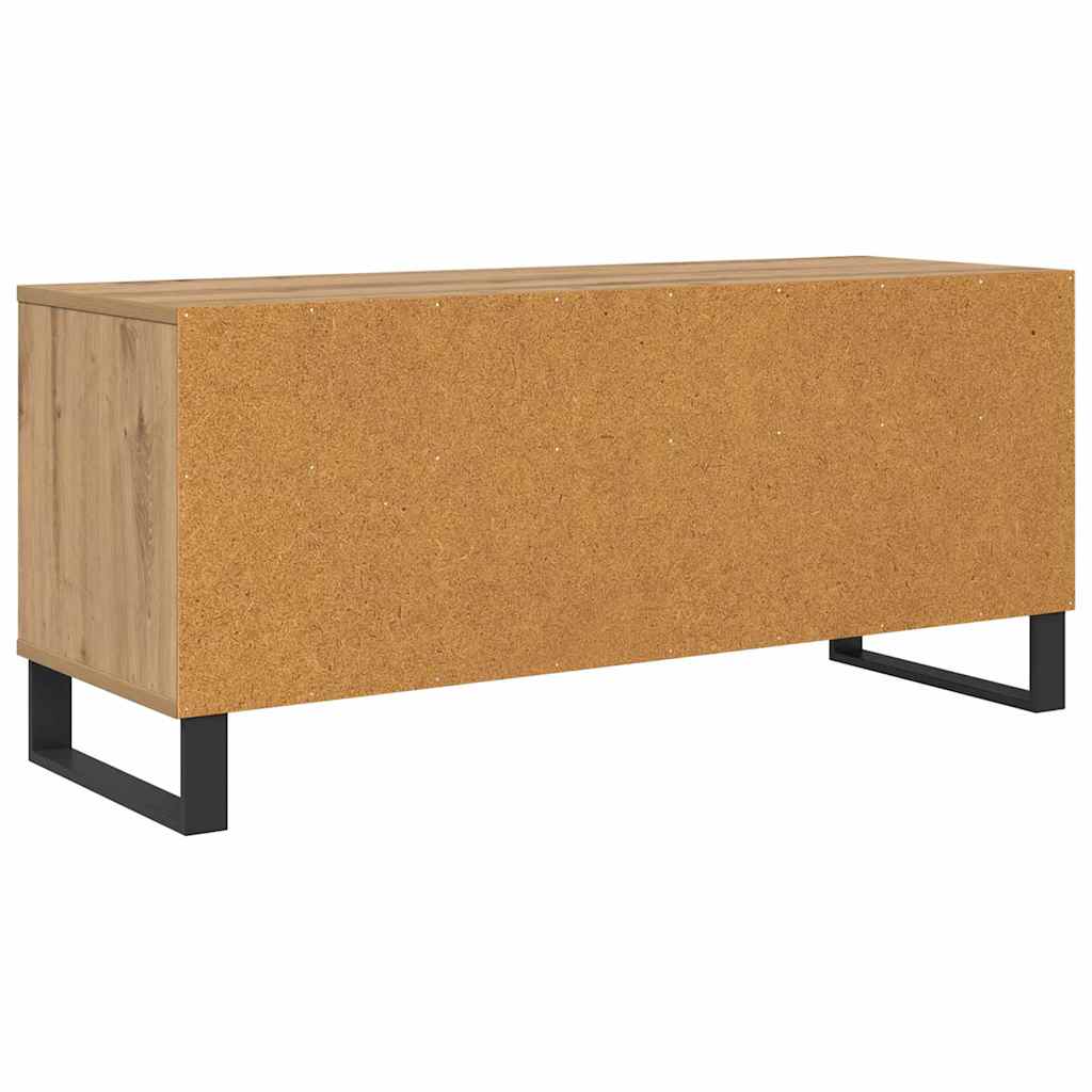 Meuble TV avec tiroir Chêne artisanal 100 x 34,5 x 44,5 cm - XIOS