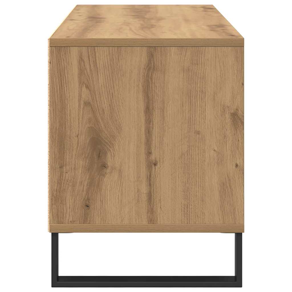 Meuble TV avec tiroir Chêne artisanal 100 x 34,5 x 44,5 cm - XIOS