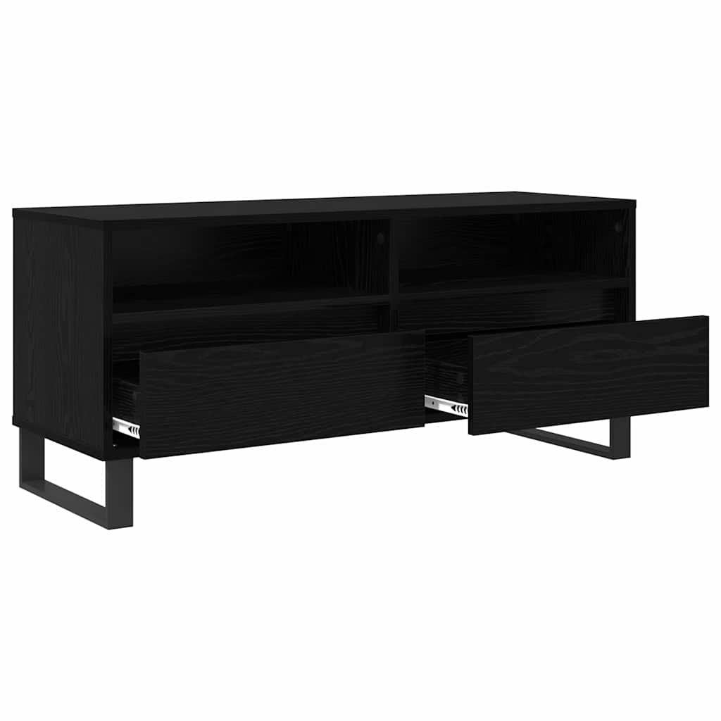 Meuble TV avec tiroir Chêne noir 100 x 34,5 x 44,5 cm - XIOS