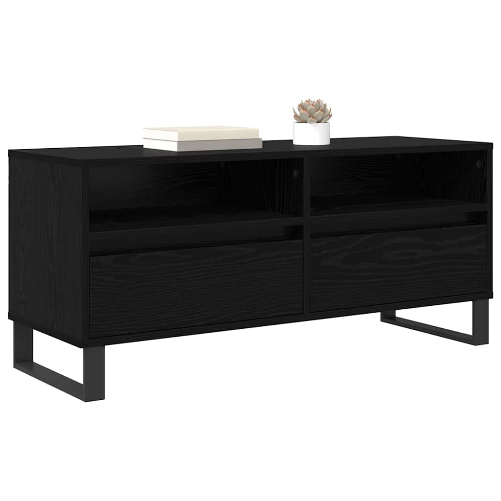 Meuble TV avec tiroir Chêne noir 100 x 34,5 x 44,5 cm - XIOS