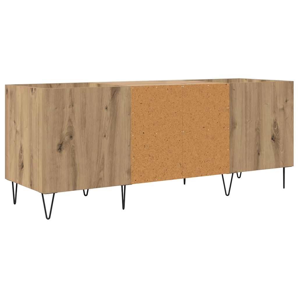 Meuble à vinyles Chêne artisanal 121 x 38 x 48 cm - XIOS