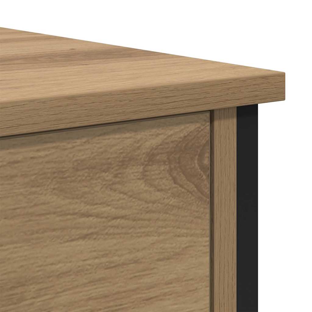 Table de chevet 2 pc Chêne artisanal 34 x 35,5 x 45 cm - XIOS