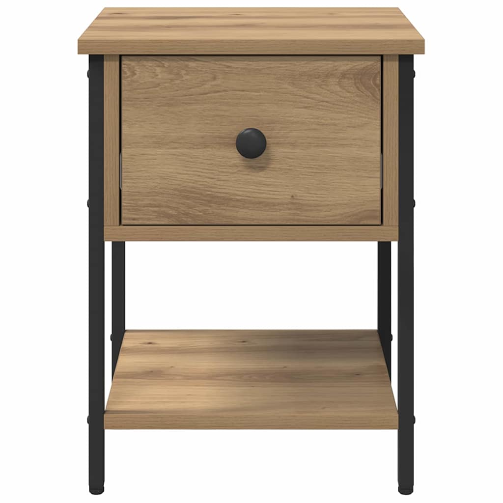 Table de chevet 2 pc Chêne artisanal 34 x 35,5 x 45 cm - XIOS