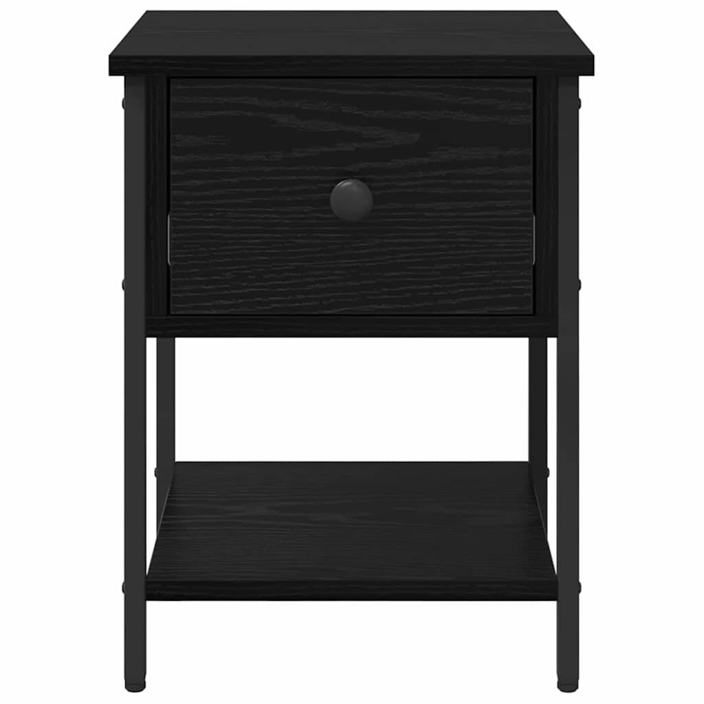 Table de chevet avec tiroir 2 pcs Chêne noir 34 x 35,5 x 45 cm - XIOS