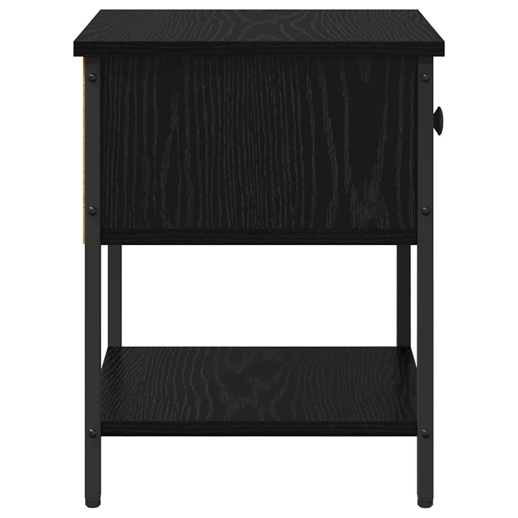 Table de chevet avec tiroir 2 pcs Chêne noir 34 x 35,5 x 45 cm - XIOS