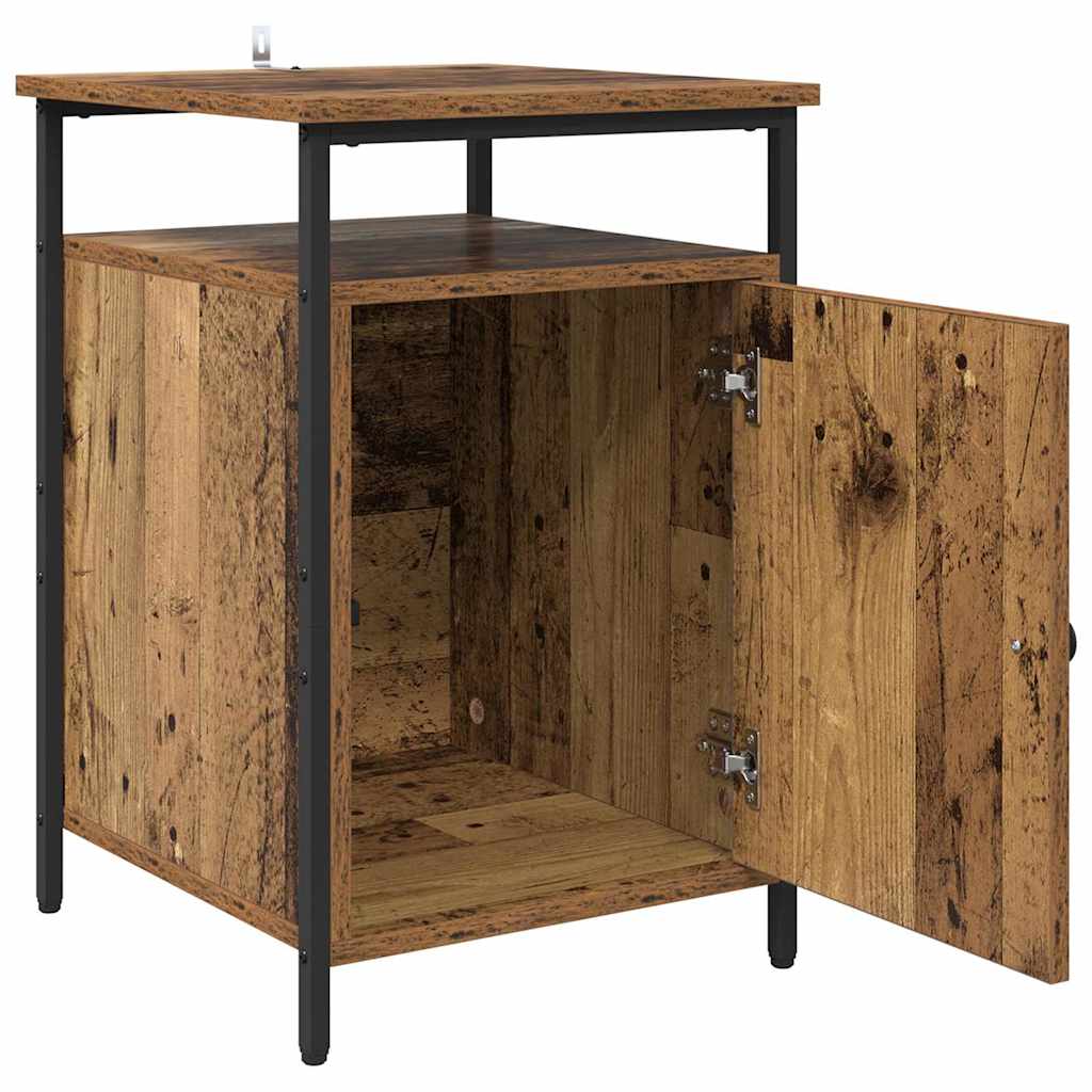 Cabinet de chevet 2 pcs Bois ancien 40 x 42 x 60cm - XIOS