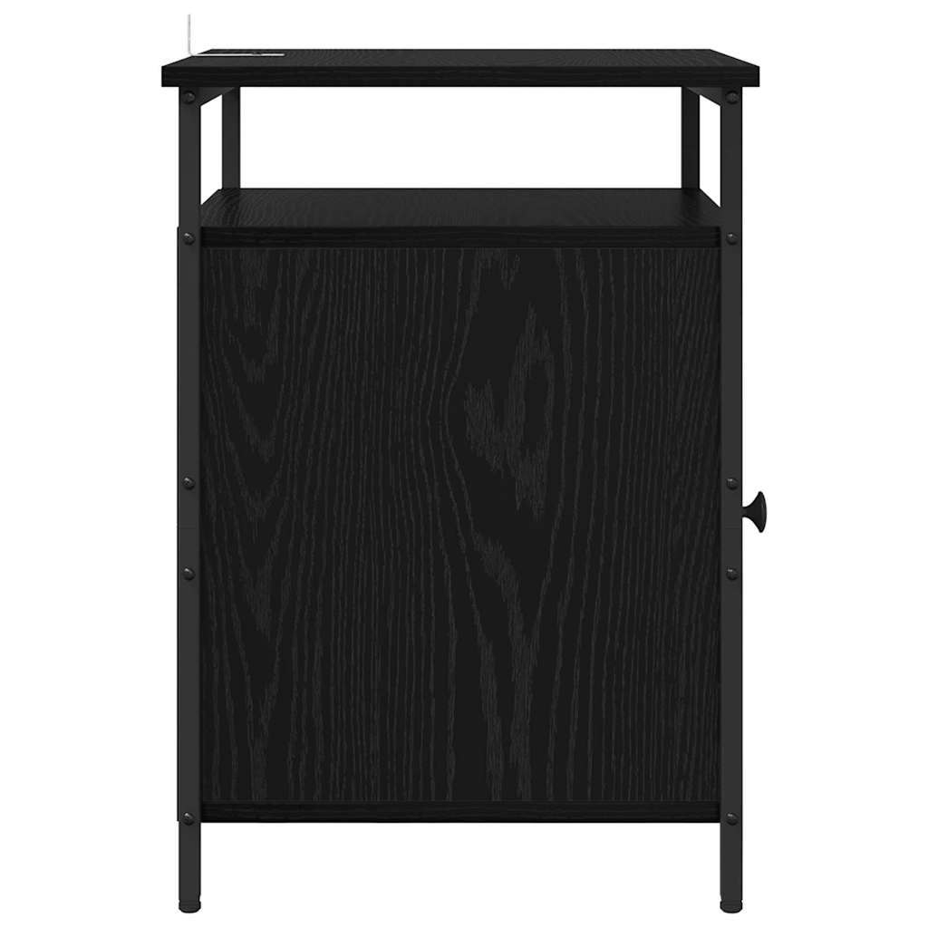 Cabinet de chevet Chêne noir 40 x 42 x 60cm Bois d'ingénierie - XIOS
