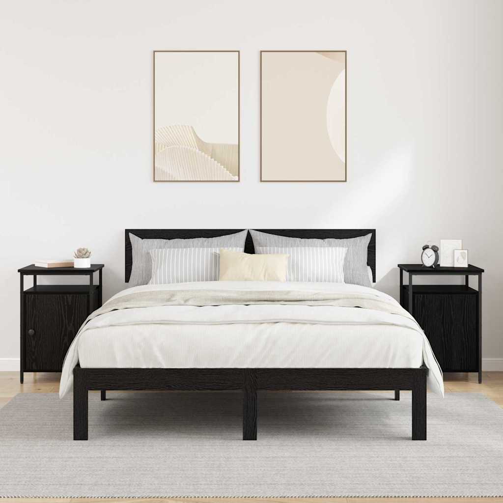 Cabinet de chevet 2 pcs Chêne noir 40 x 42 x 60cm - XIOS