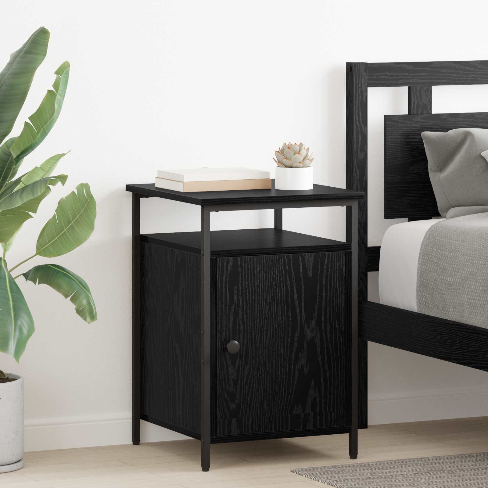 Cabinet de chevet 2 pcs Chêne noir 40 x 42 x 60cm - XIOS