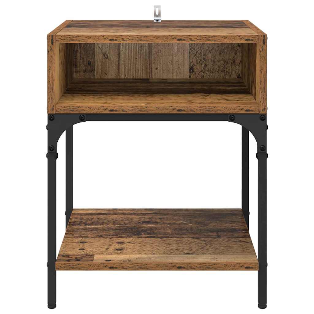 Table de chevet Bois ancien 40 x 40 x 50 cm Bois d'ingénierie - XIOS