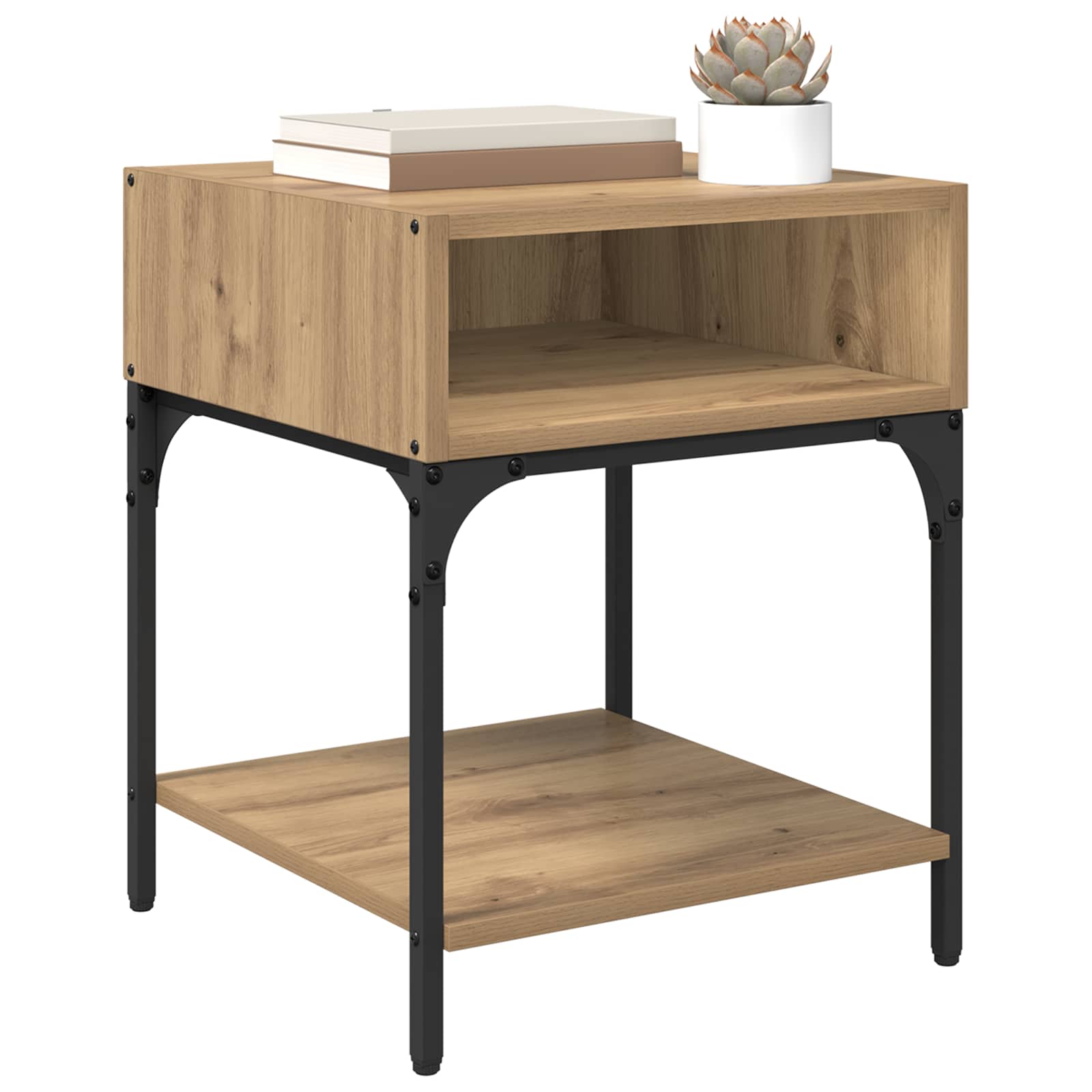 Table de chevet 2 pcs Chêne artisanal 40 x 40 x 50 cm - XIOS