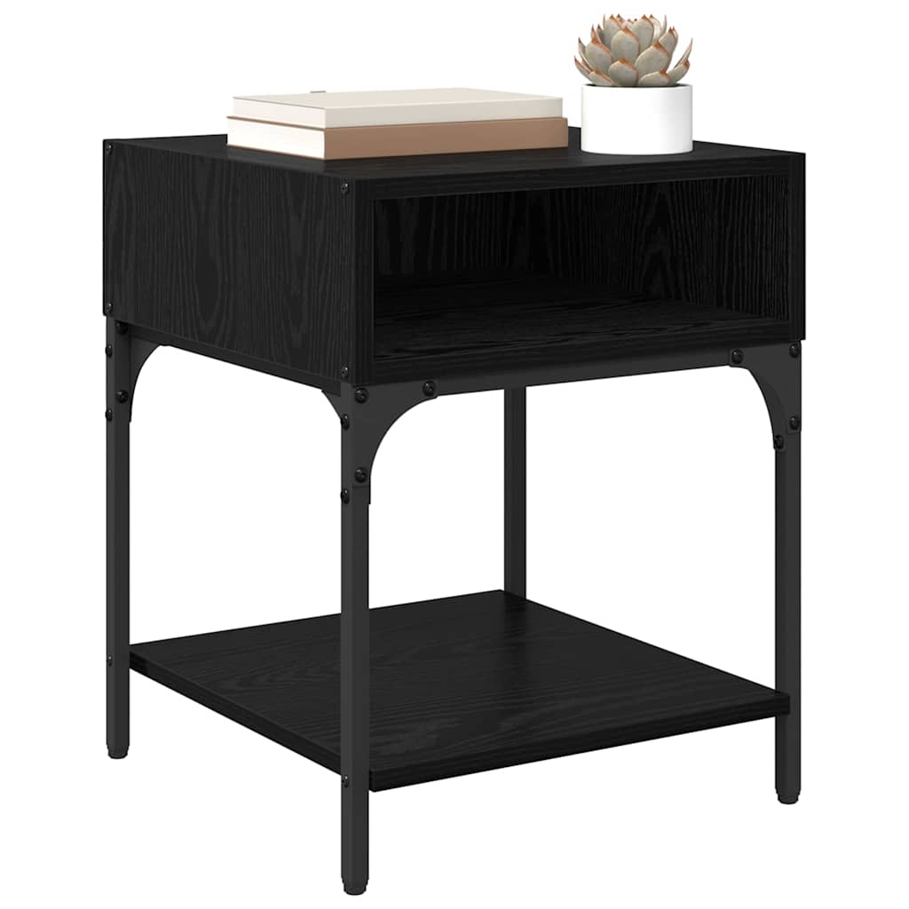 Table de chevet 2 pcs Chêne noir 40 x 40 x 50 cm - XIOS