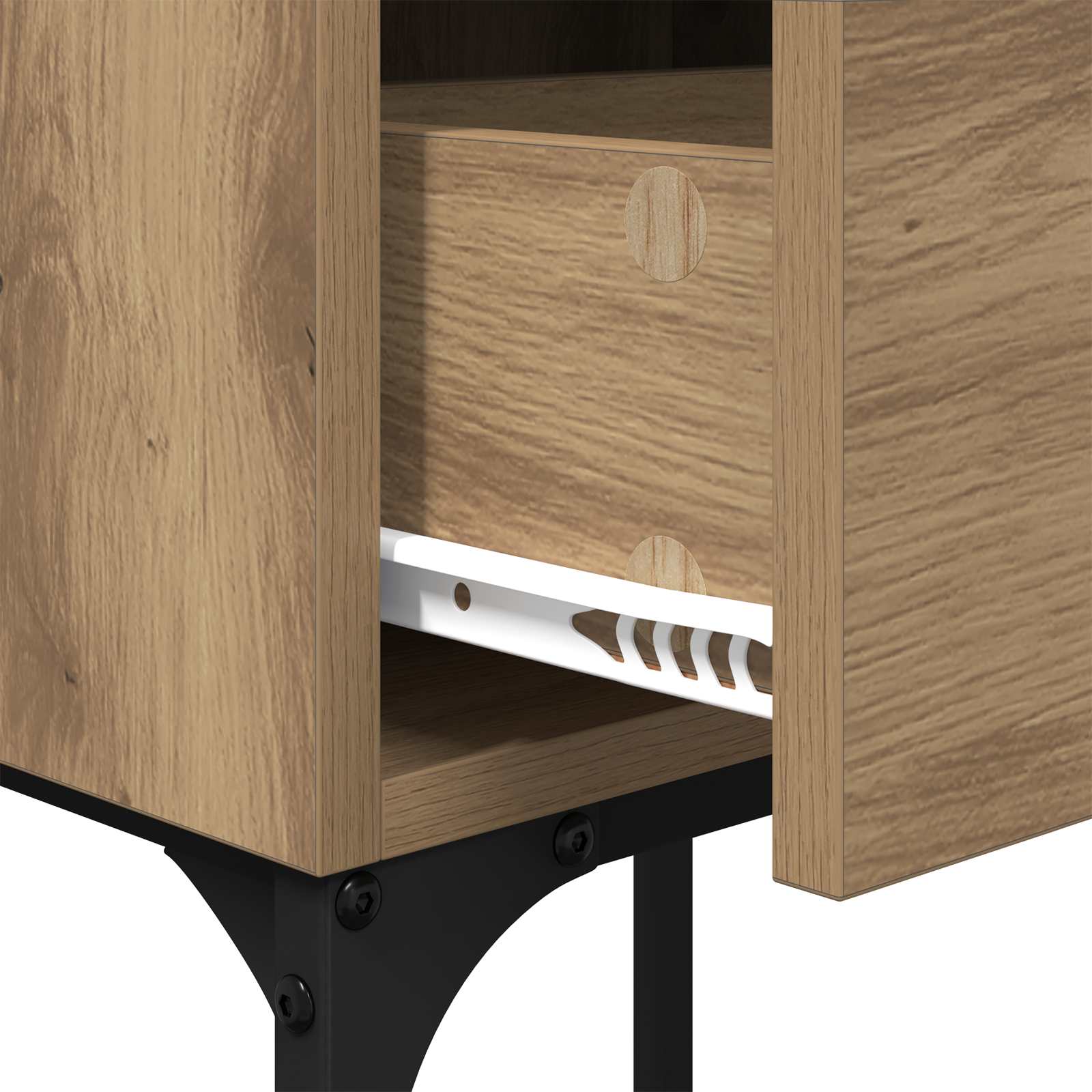 Table de chevet 2 pcs Chêne artisanal 40 x 29 x 60 cm - XIOS