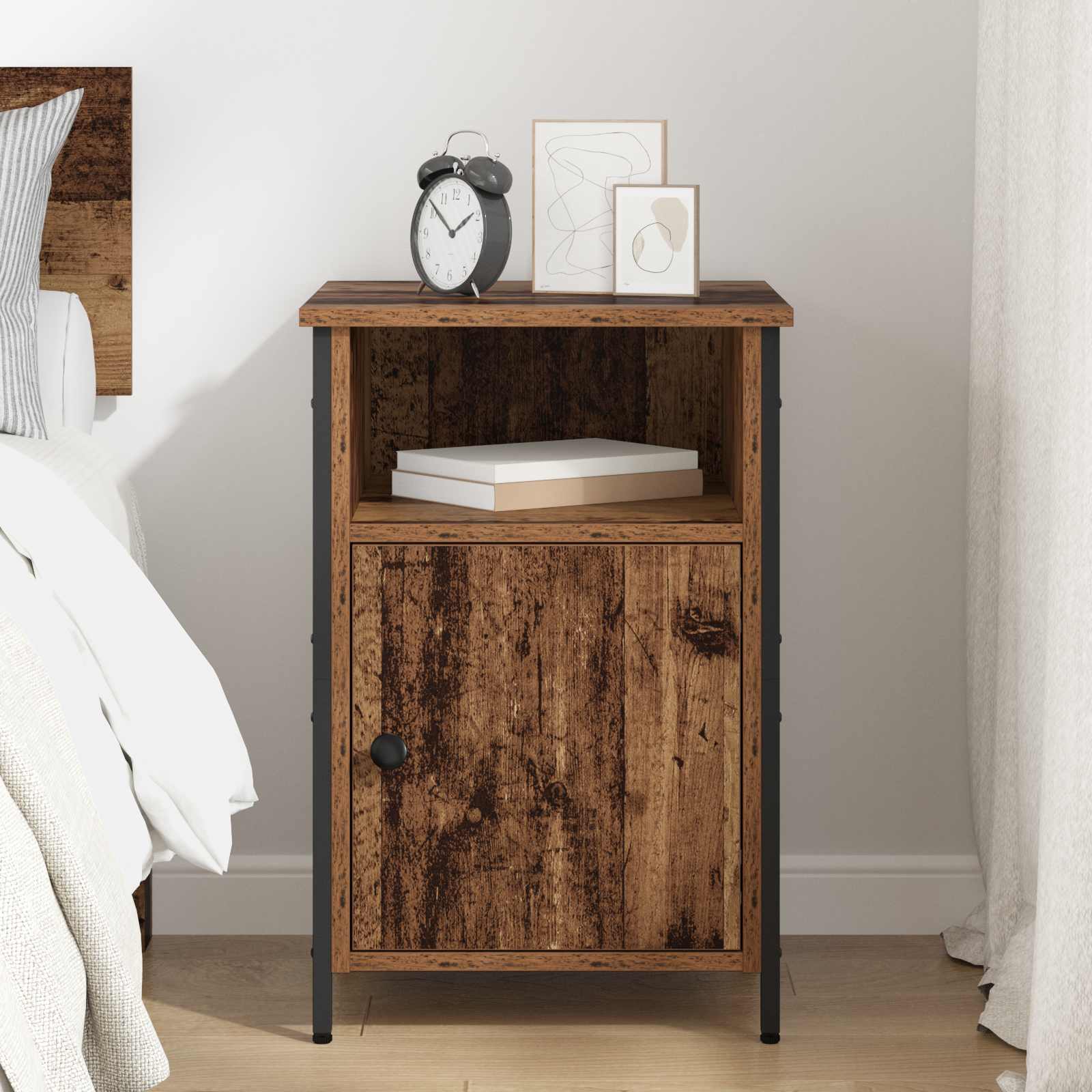Cabinet de chevet Bois ancien 40 x 42 x 60 cm Bois d'ingénierie - XIOS