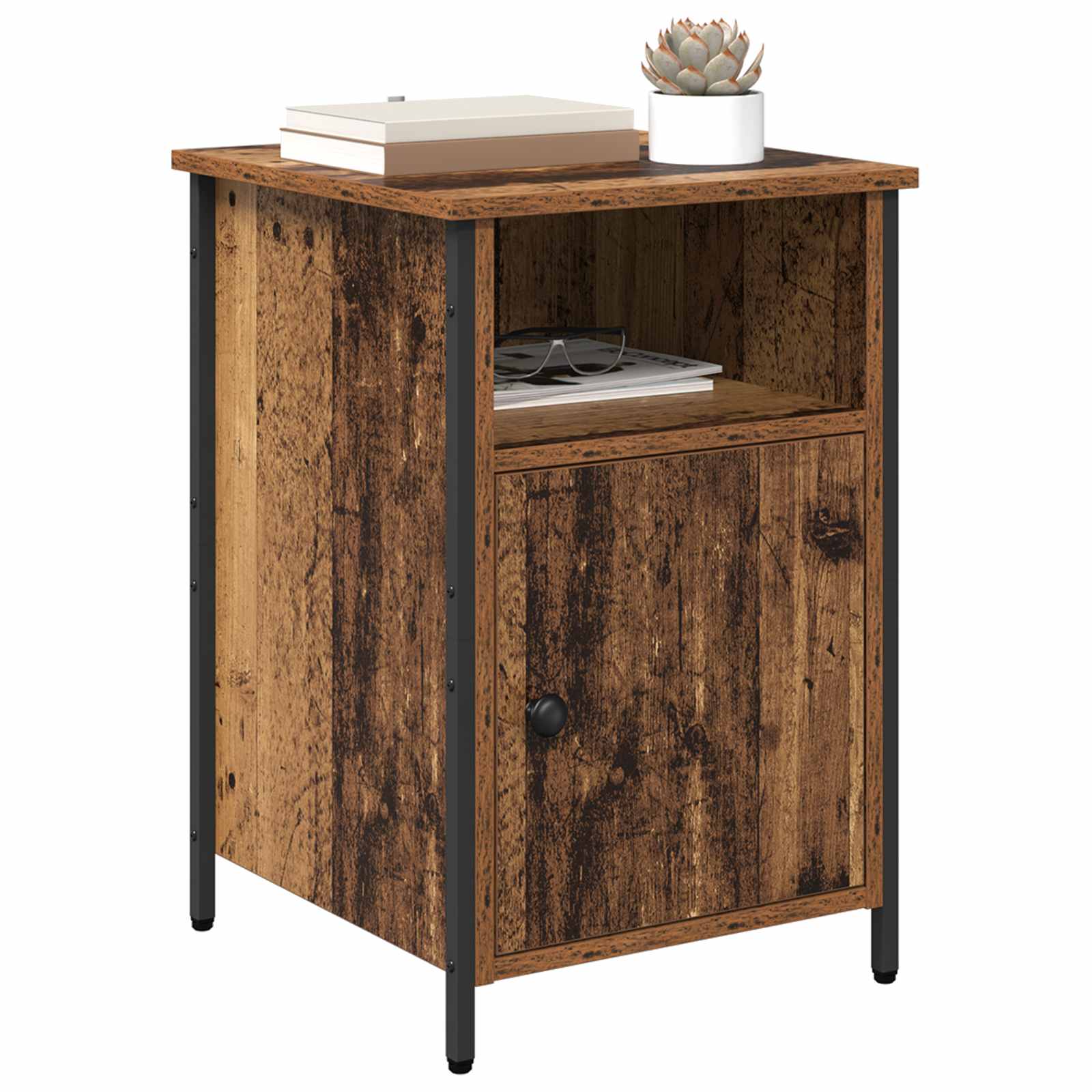 Cabinet de chevet Bois ancien 40 x 42 x 60 cm Bois d'ingénierie - XIOS