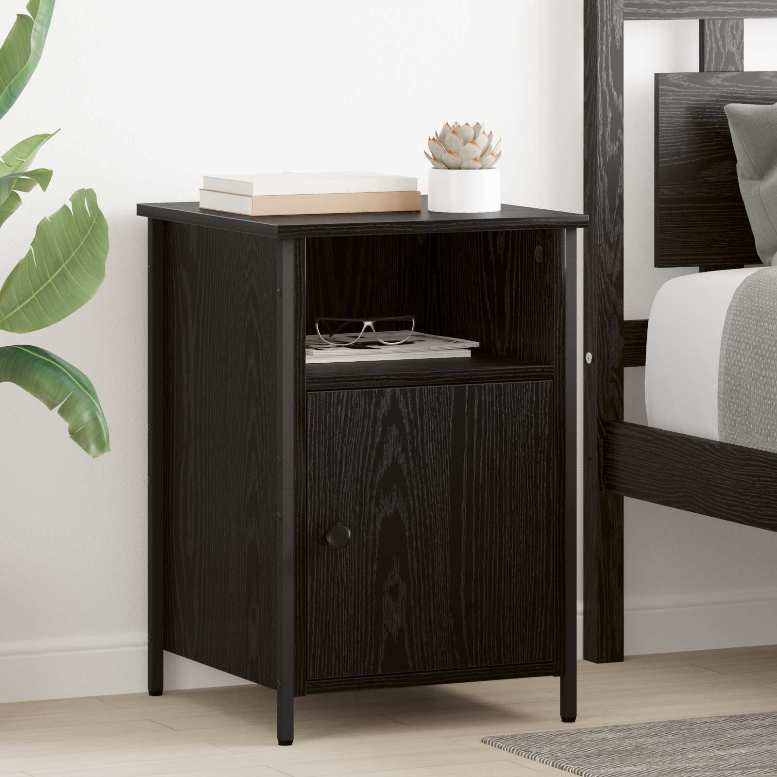 Cabinet de chevet 2 pcs Chêne noir 40 x 42 x 60 cm - XIOS