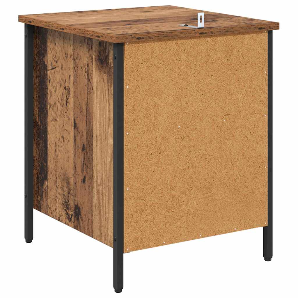 Cabinet de chevet avec tiroir 2 pcs Bois ancien 40 x 42 x 50 cm - XIOS