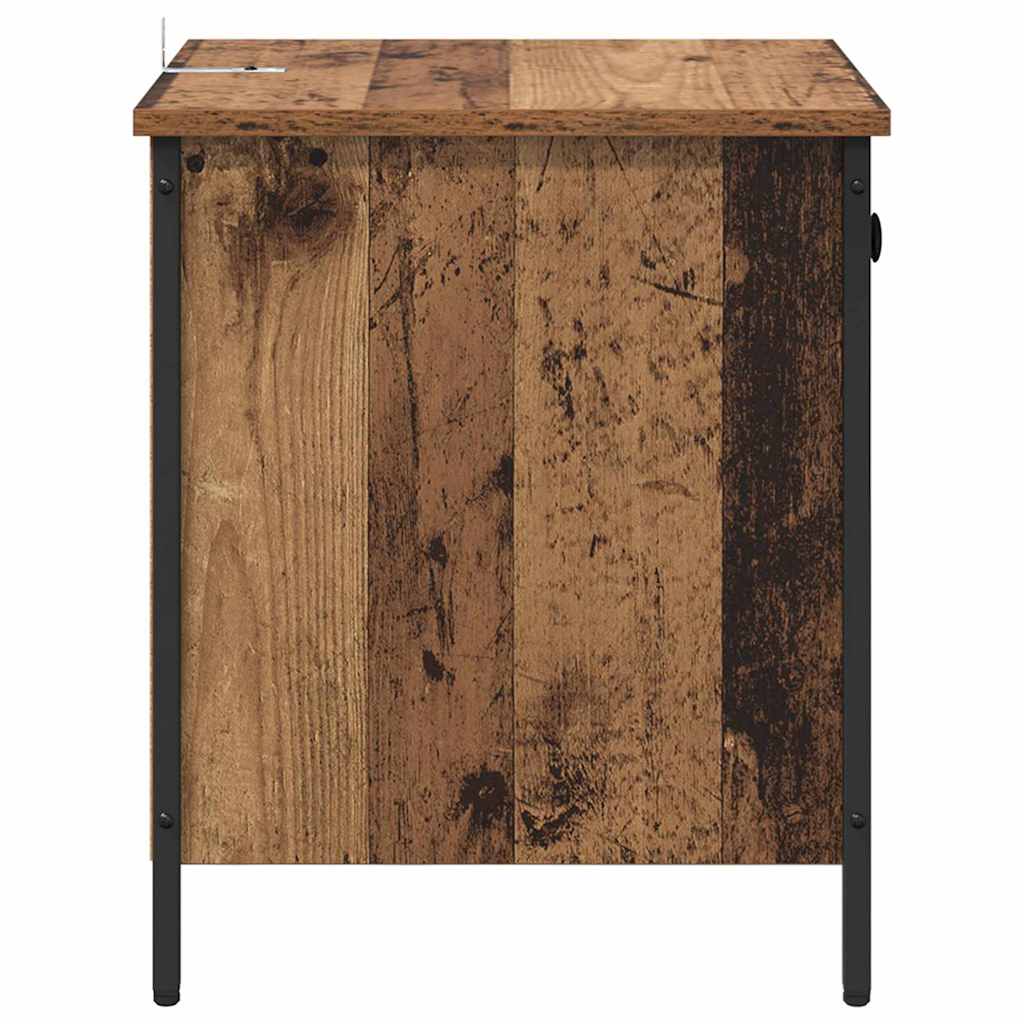 Cabinet de chevet avec tiroir 2 pcs Bois ancien 40 x 42 x 50 cm - XIOS