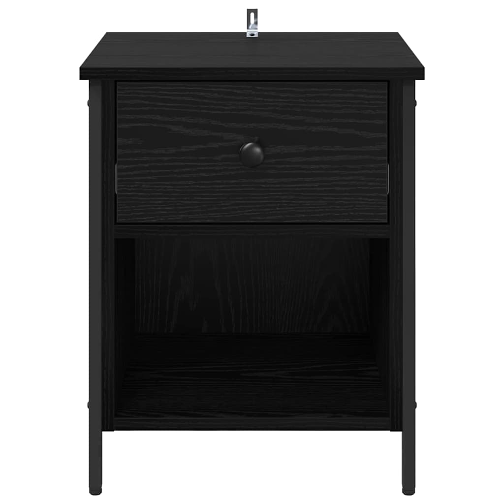 Cabinet de chevet Chêne noir 40 x 42 x 50 cm Bois d'ingénierie - XIOS