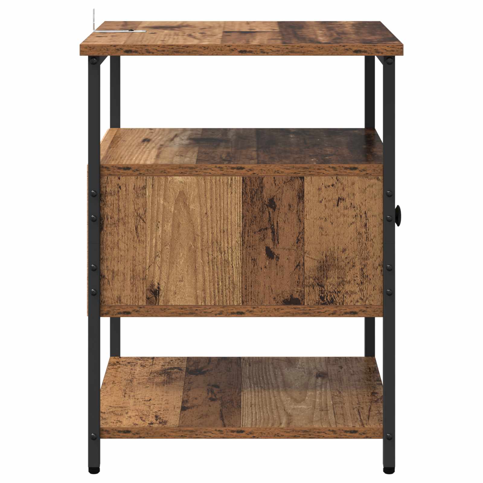 Cabinet de chevet avec tiroir 2 pcs Bois ancien 40 x 42 x 56 cm - XIOS