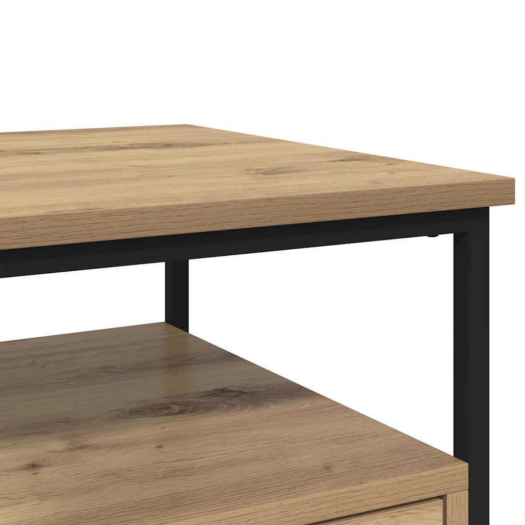 Cabinet de chevet avec tiroir chêne artisanal 40 x 42 x 56 cm - XIOS