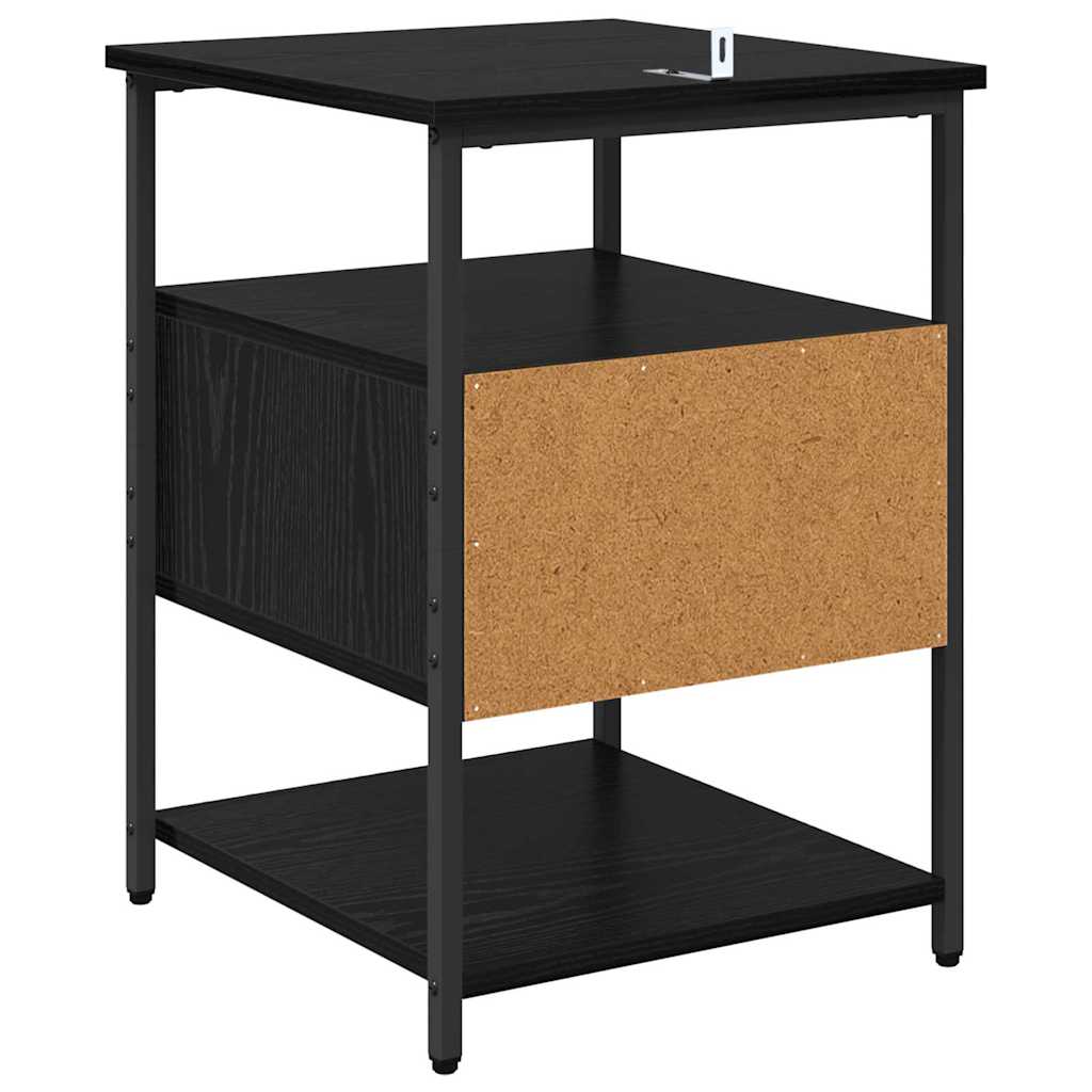 Cabinet de chevet Chêne noir 40 x 42 x 56 cm Bois d'ingénierie - XIOS