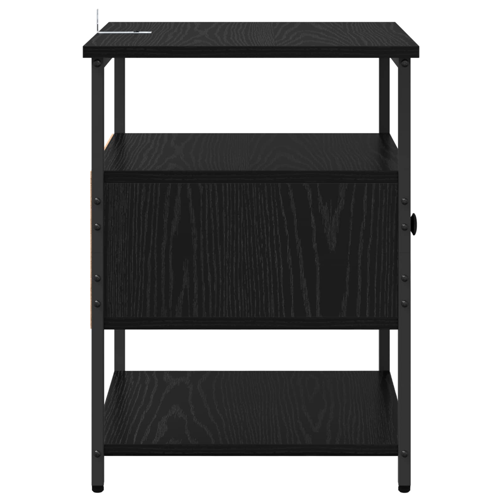 Cabinet de chevet avec tiroir 2 pcs Chêne noir 40 x 42 x 56 cm - XIOS