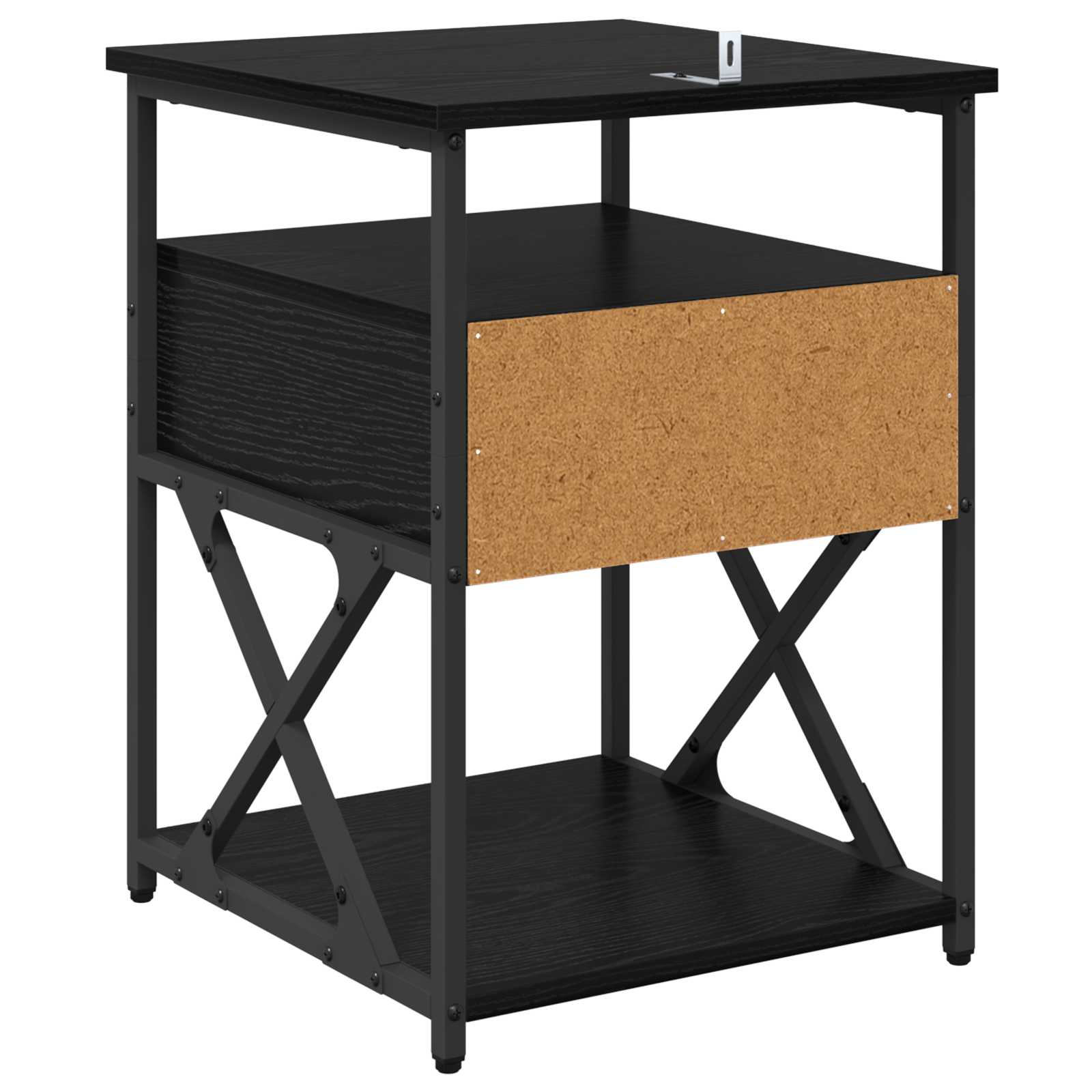 Cabinet de chevet Chêne noir 40 x 42 x 55 cm Bois d'ingénierie - XIOS