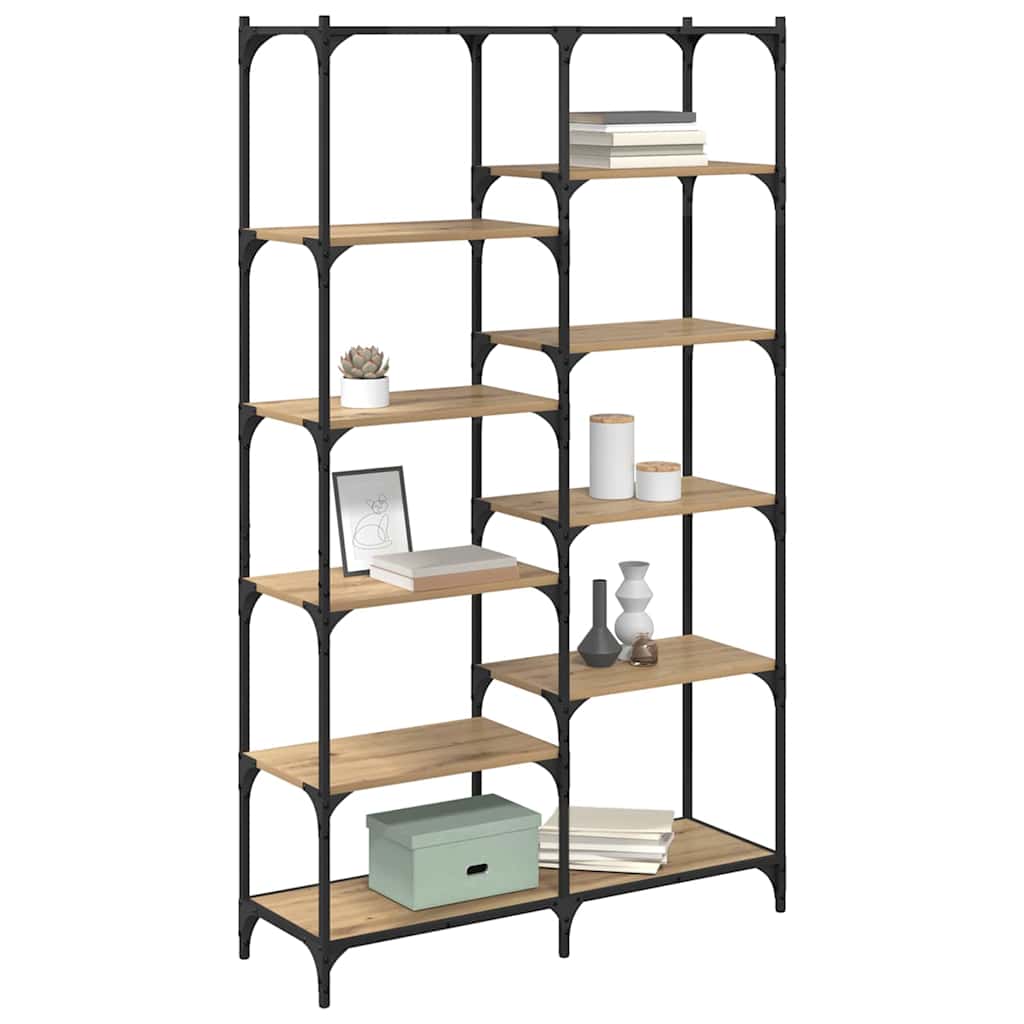 Étagère chêne artisanal 100 x 32 x 170 cm Bois d'ingénierie - XIOS